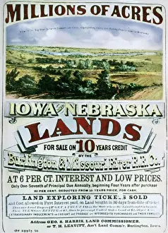 Advertisement for Iowa and Nebraska Lands