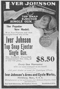 Guns Prints: Ad For Iver Johnson Top Snap Gun