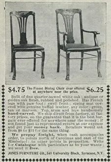 Retail Trade Prints: Ad For Jones Furniture Company