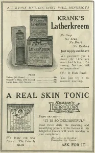 Advertising Prints: Ad For 'Krank's Cream'