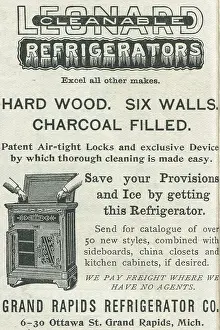 Advertisment Prints: Ad For Leonard Cleanable Refrigerators