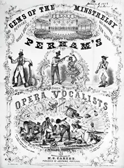 Minstrel Prints: Advertisement For Minstral Show