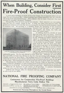 Advertising Prints: Ad For National Fire Proofing Co