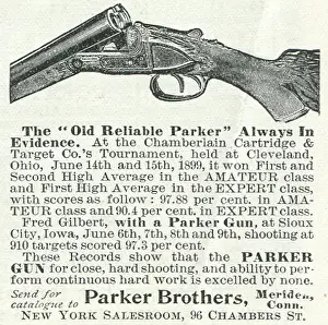 Guns Prints: Ad For Parker Guns