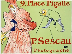 Henri De Toulouse Lautrec Prints: Advertisement for the Photographic Studio
