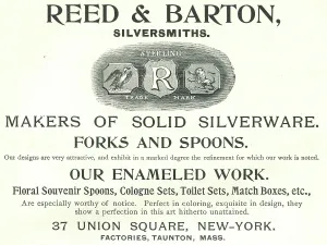 Advertisment Prints: Ad For Reed & Barton Silver