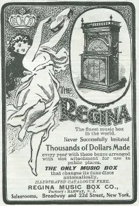 Advertising Prints: Ad For 'Regina Music Box'