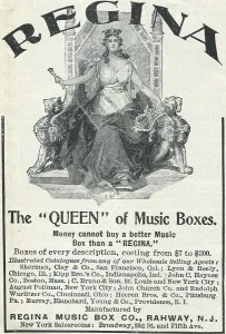 Advertising Prints: Ad For 'Regina Music Box'