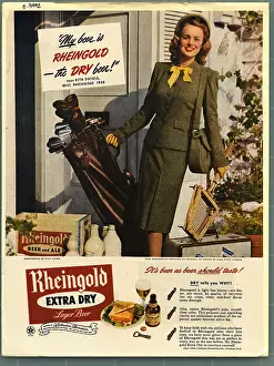 Advertisement for Rheingold Lager Beer