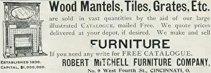 Advertisment Prints: Ad For Robert Mitchell Furniture Co