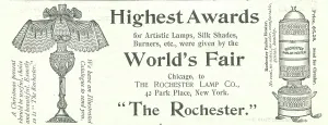 Advertisment Prints: Ad For The Rochester Lamp