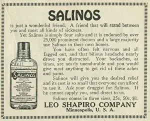 Advertisment Prints: Ad For Salinos Intestinal Cleanser
