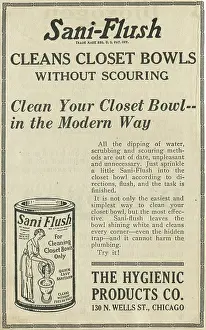 Advertisment Prints: Ad For Sani Flush Toilet Cleaner