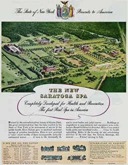State Park Prints: Advertisement for Saratoga Spa