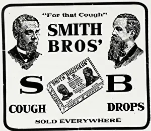 Advertisement for Smith Brothers Cough Drops