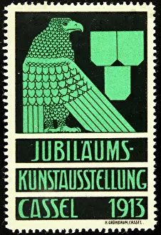 Exhibitions Prints: Advertising stamp Art Exhibition Kassel 1913