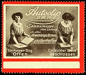 Advertising Label Prints: Advertising Stamp Autoclip D.R.P