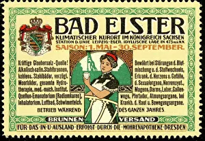 Advertising Label Prints: Advertising stamp Bad Elster