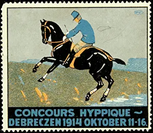 Advertising stamp Concours Hyppique 1914
