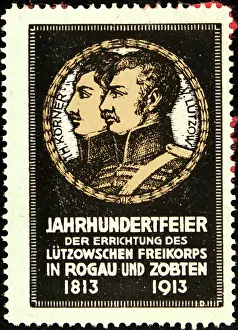 Advertising Label Prints: Advertising stamp Lützow Freikorps