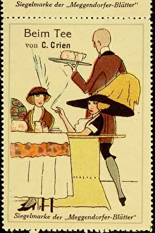 Hats Prints: Advertising stamp Meggendorfer Blätter