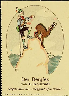 Hiker Prints: Advertising stamp Meggendorfer Blätter