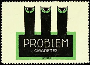 Cigarettes Prints: Advertising stamp Problem Cigarettes