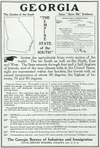 Retail Trade Prints: Ad For State of Georgia
