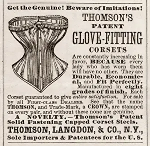 Ad For Thomson's corsets