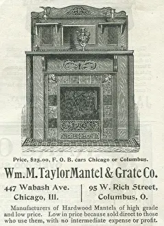 Advertising Prints: Ad For Tylor Mantels & Grates