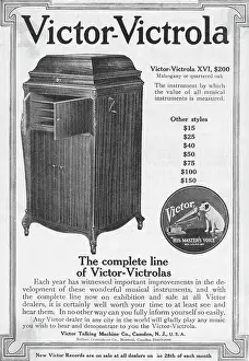Record Player Prints: Advertisement For Victrola; Illustration