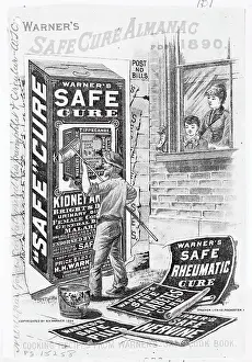 Advertisment for Warner's Safe Cure Almanac for 1890