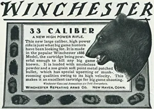 Ammunition Prints: Ad For Winchester Rifles