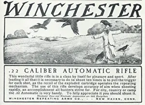 Ammunition Prints: Ad For Winchester Rifles