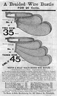 Advertisement for Wire Bustles