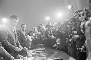 Rights Prints: Adam Clayton Powell Facing Lots of Photographers