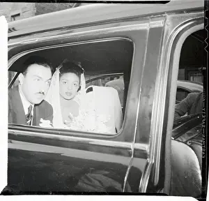 Newlyweds Prints: Adam Clayton Powell And New Wife In Car