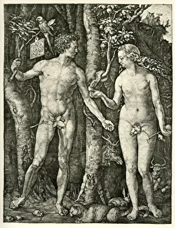 Renaissance Prints: Adam and Eve