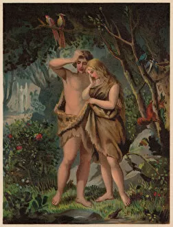 Images Dated 2nd June 2017: Adam and Eve are Driven out of Paradise, published 1886
