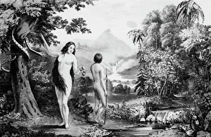 Adam and Eve in Garden of Eden