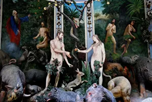 Snake Gallery: Adam and Eve (original sin) chapel