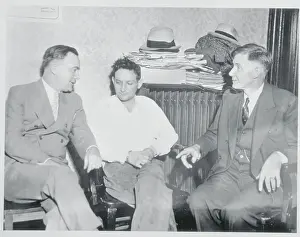 Mayor Prints: Adam Richetti with John H. Fultz and Mayor W.H. Doherty