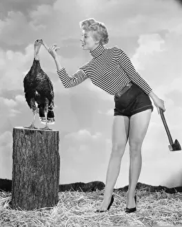 Adelle August Standing by Turkey