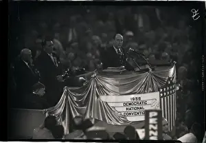 Nomination Prints: Adlai Stevenson Addressing Convention