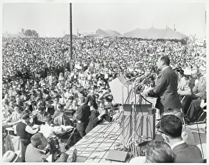 Campaigning Prints: Adlai Stevenson Addressing Crowd