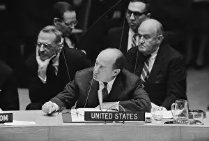 Adlai Stevenson at Microphone