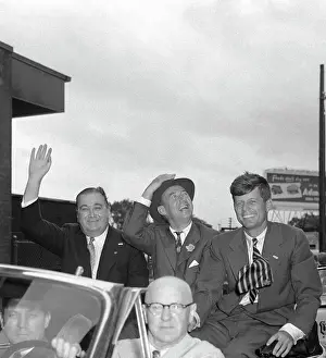 Springfield Prints: Adlai Stevenson and Paul Denver with John Kennedy