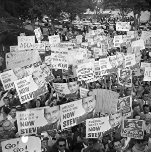 Adlai Stevenson Placards at Convention