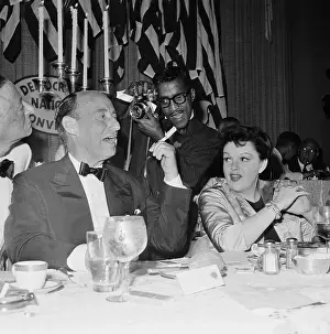 Adlai Stevenson, Sammy Davis Jr. and Judy Garland at Democratic Dinner