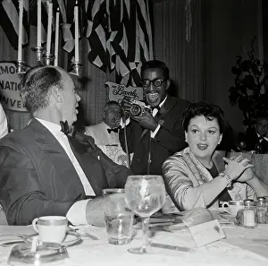 Adlai Stevenson, Sammy Davis Jr. and Judy Garland at Democratic Dinner
